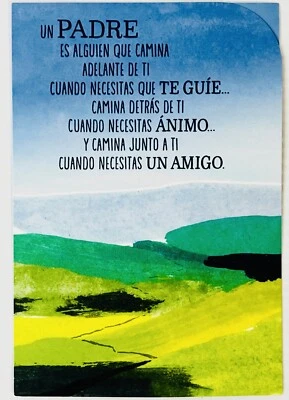 Tarjeta del Día del Padre Española Sello en Relieve Tarjeta de Vida NUEVA Foto 1 de 4