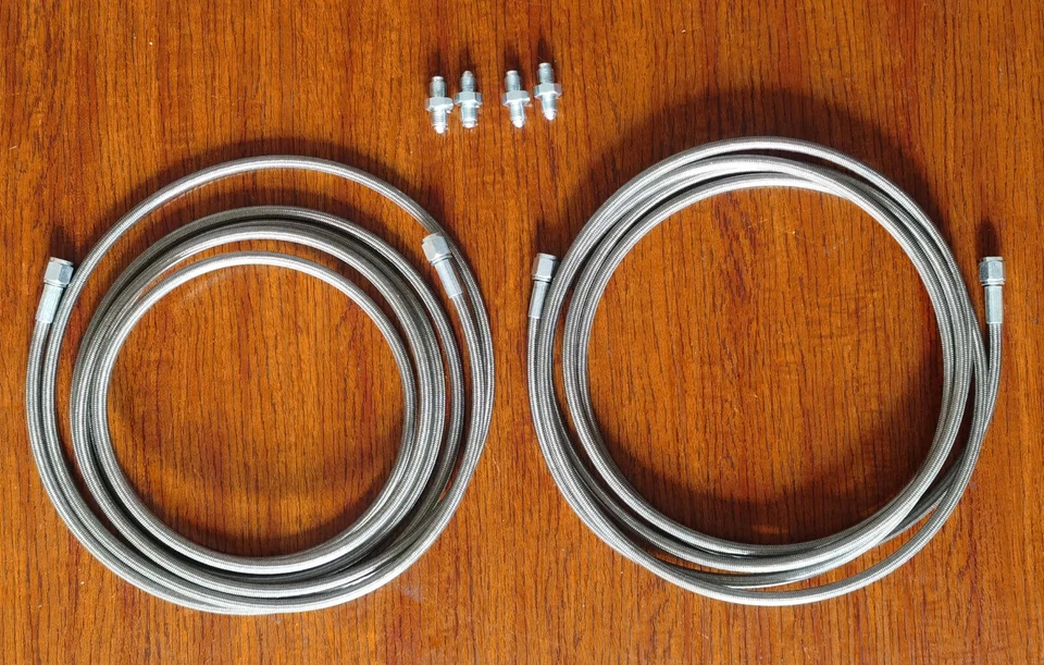 Kit de líneas de freno trasero principal válvula de hélice a pozos de rueda para Acura Integra DA 1990-93 Foto 1 de 1