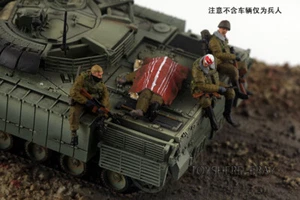 Diorama 1/72 RUSSIAN Ukraine 4pcs soldiers toy fit  1:72 TANK  Warfare go home - Picture 1 of 6