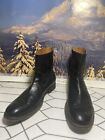 Frye distressed  Behind  zipper men’s ankle leather boots black   size 11.5  D