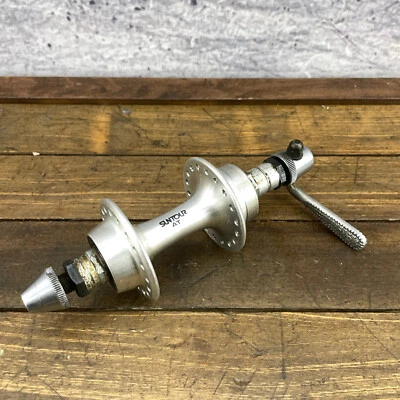 Buje trasero vintage Suntour AT 36 orificios 126 mm 36h buje trasero años 80 90 Gnutti plateado Foto 1 de 4