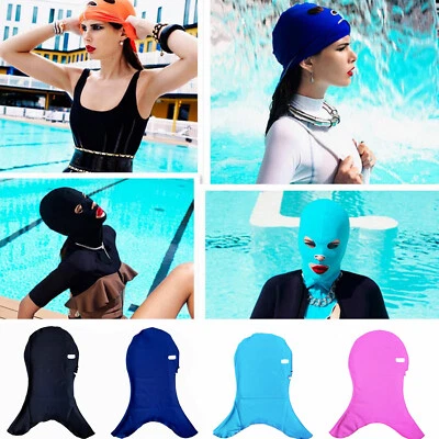 Cabezal de piscina Facekini de verano bloqueador solar anti-UV protección solar ropa de baño arnés  Foto 1 de 4