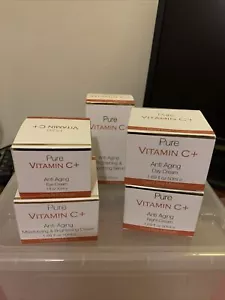 PURE VITAMIN C+ ANTI AGING DAY CREAM, NIGHT CREAM, EYE CREAM- DEAD SEA MINERALS - Picture 1 of 12