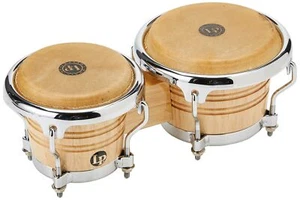 Bongo Mini accordable 3 1/2" et 4 1/4" Bois naturel clair LPM199-AW - Afbeelding 1 van 4