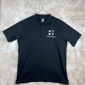 Vintage Kingdom Hearts XL Disney Square Enix Gamestop Promo Polo - Picture 1 of 7