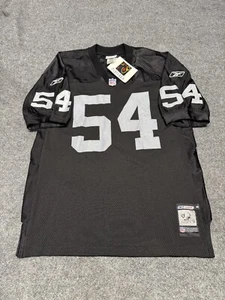 Reebok Greg Biekert Raiders Jersey Men 46 XL Authentic Stitch NWT Signed Vintage - Picture 1 of 10