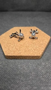 golf cufflinks rhodium high quality cuff links in box - Picture 1 of 6