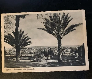 Italy Rome Panorama Dal Gianicolo Vintage Postcard Continental - Picture 1 of 3