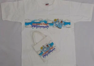 T-SHIRT IN CANVAS BAG SET KIDS SZ XS WHITE GRANDMAS ANGEL WISCONSIN DELLS NIB - Picture 1 of 7