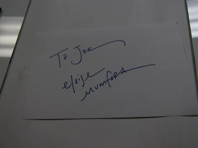 Eloise Mumford autographed index card - Image 1 of 2