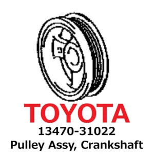 【NEW】Toyota Genuine 2006-2016 Lexus Pulley Assy, Crankshaft 13470-31022 - Picture 1 of 1