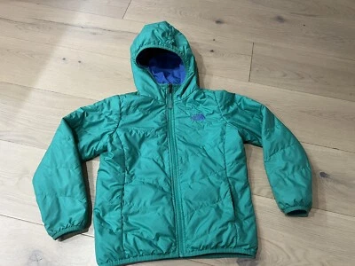 THE NORTH FACE Girls S 7-8 Reversible Jacket Blue/Green - Image 1 of 4