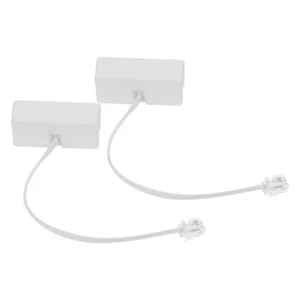 2 Pcs Telephone Line Adapters for Cable Plug Landline Splitter - Zdjęcie 1 z 12
