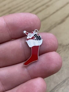 BEAU Sterling Silver 925 Vintage Signed Colored Enamel Christmas Themed Charm - Picture 1 of 2