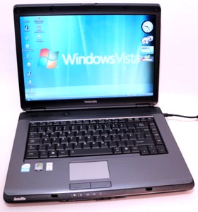 Windows Vista Retro Laptop Toshiba Satellite L300-21C Intel T3400 250/4 GB Win - Photo 1/24