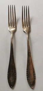 2 x forchetta grande -- argento Wellner - timbrata elefante AWS -- totale 130 grammi - Foto 1 di 4