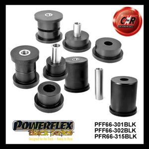 Powerflex Black Fr TrkCtrl Arm Out + In boccole e boccole RrAxle per Saab 9-3 98-02 - Foto 1 di 10