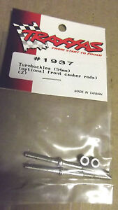 2 TRAXXAS # 1937 ,TURN BUCKLES (54MM)OPTIONAL FRONT CAMPER RODS(2)MADE IN TAIWAN