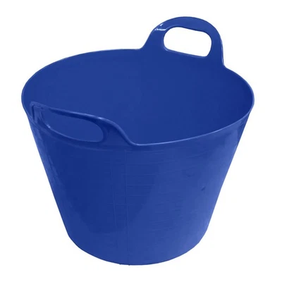 KETOBARROW GROSSER FLEXI Wanne flexibler Farbeimer zur Aufbewahrung Gartenstall Pferd dunkelblau