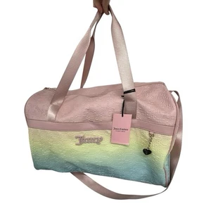 Juicy Couture Pastel Ombré Logo Duffel Bag Weekender Pink Gelb Mint Y2K - Bild 1 von 24