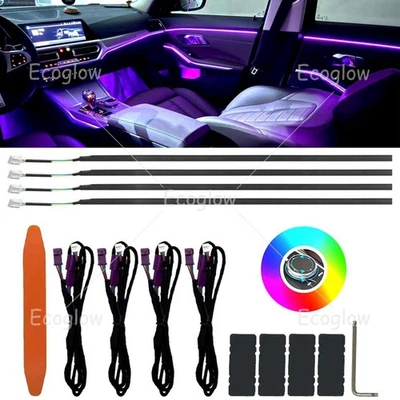 Interior Light 4 Door Trim Strips Ambient LED Accessories For BMW x5 G05 G18 LCI - Image 1 of 4