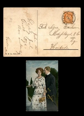 Mayfairstamps Норвегия 1911 Кристиания одиночный франкированный картина открытка aau_80259 - Изображение 1 из 2