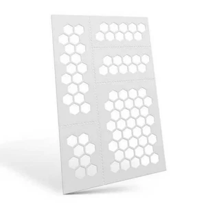Green Stuff World - Mylar flexible Schablonen SECHSECKE groß (9 mm) - Bild 1 von 3