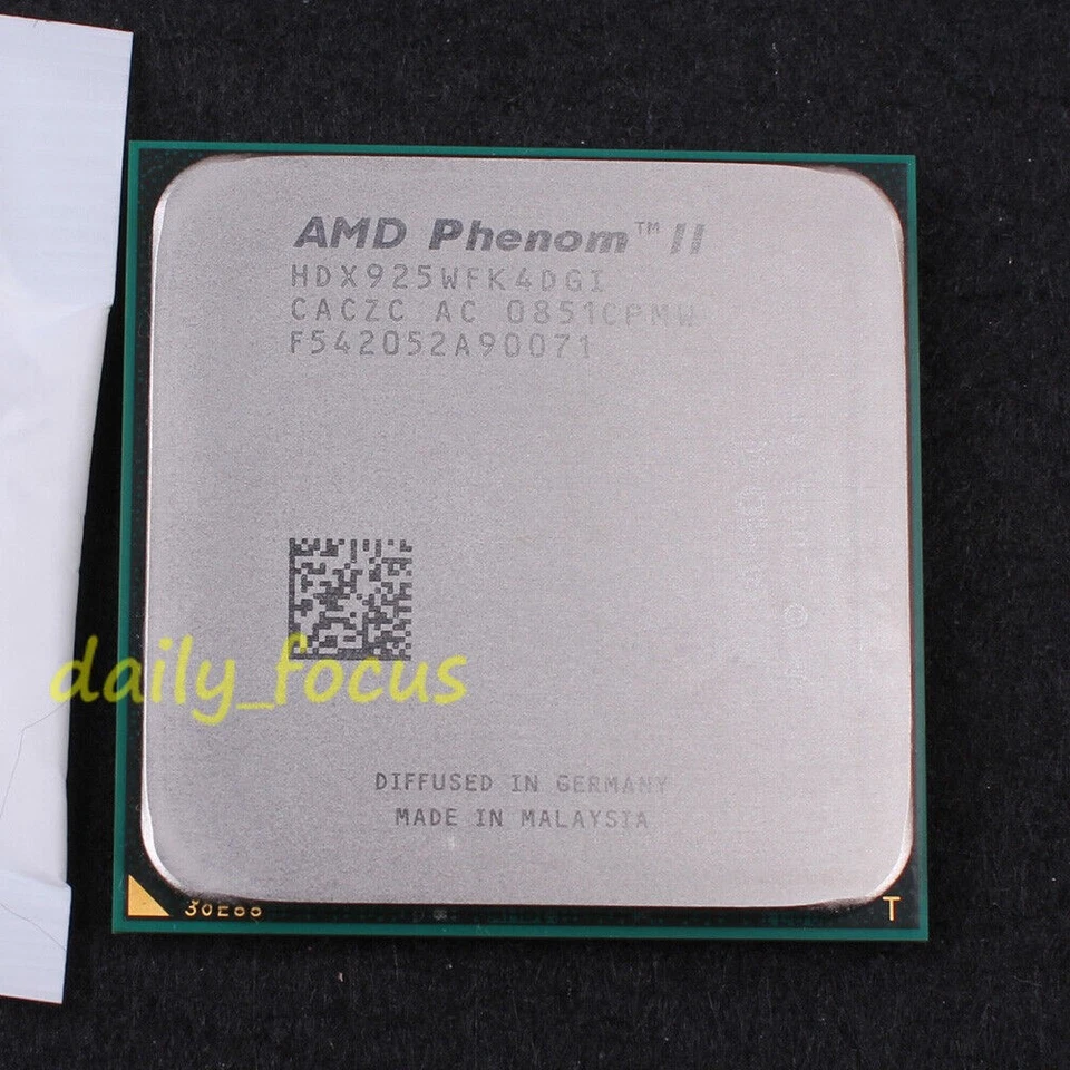AMD Phenom II X4 925 2.8 GHz Socket AM3 CPU Processor HDX925WFK4DGI 1800 MHz 6MB - Image 1 of 1