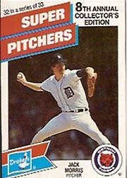 1988 Drake's Big Hitters #32 Jack Morris - NM-MT - Image 1 of 2