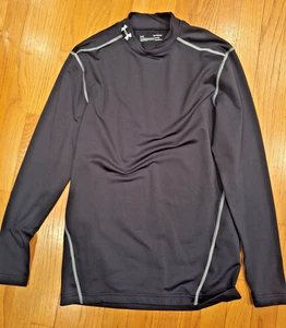Camisa de compresión Under Armour Cold Gear manga larga cuello falso XL negra para hombre - Imagen 1 de 1