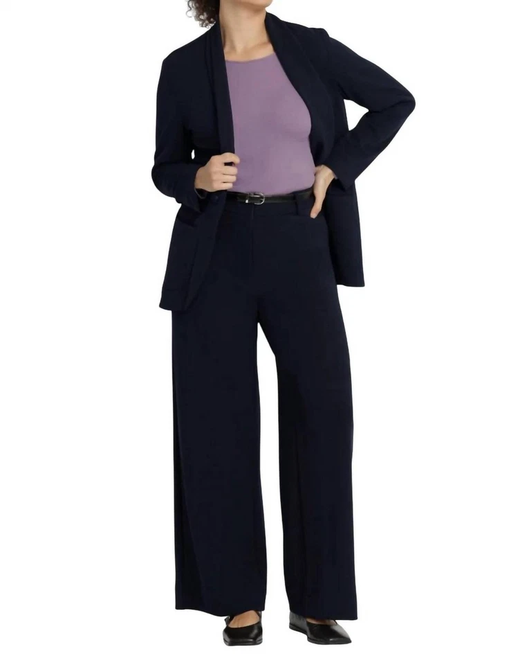 Drew Women's Juliette Wide Leg Trouser Navy - Image 1 of 1