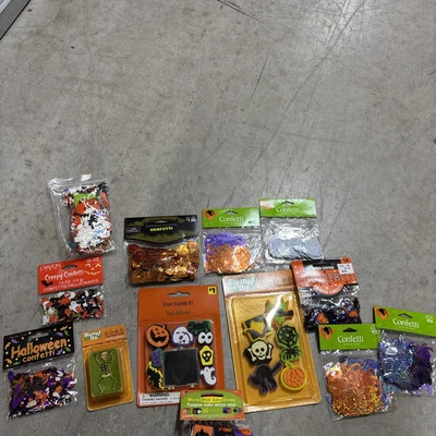 Lote De Colección Y2k Halloween Confeti Calabaza Murciélago Fantasma Brillo Con Estampillas Nuevo Foto 1 de 4