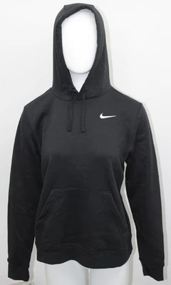 NIKE WOMEN HOODIE TEAM CLUB PULLOVER CJ1789 010 BLACK USED CUST. RETURN MEDIUM - Image 1 of 4