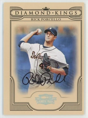 Rick Porcello 2008 Donruss Threads Diamond Kings Auto /300 B #DK-10 Detroit - Image 1 of 3