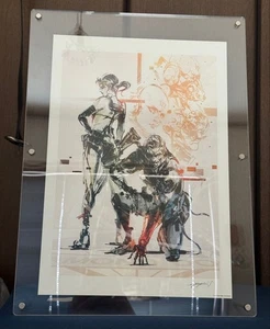 Metal Gear Solid V The Phantom Pain Art Frame Poster w/Yoji Shinkawa Autograph - Picture 1 of 1