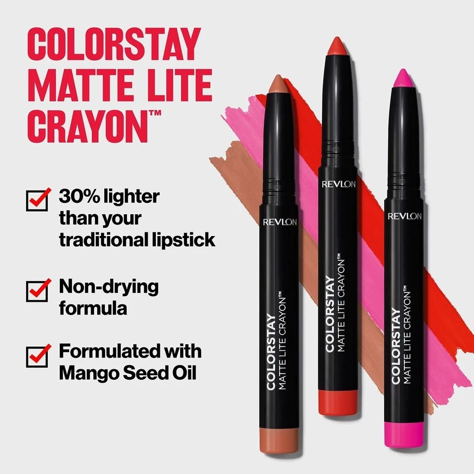 Revlon ColorStay матовый легкий карандаш новый запечатанный *вы выбираете оттенок * - Изображение 1 из 1