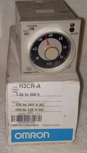 OMRON H3CRA-A Timer Module 1.2s to 300h 100-240VAC 100 to 125VDC *NEW* - Picture 1 of 4