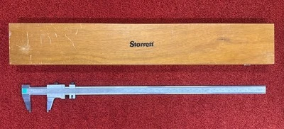 Starrett No. Pinça Master Vernier 123Z-36 com caixa de madeira 0-36" alcance 0,001" - Imagem 1 de 4