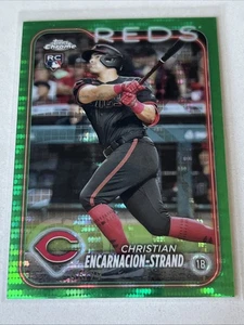 2024 Topps Cromo Christian Encarnación-Strand #65 Pulsar Verde/99 RC - Imagen 1 de 2