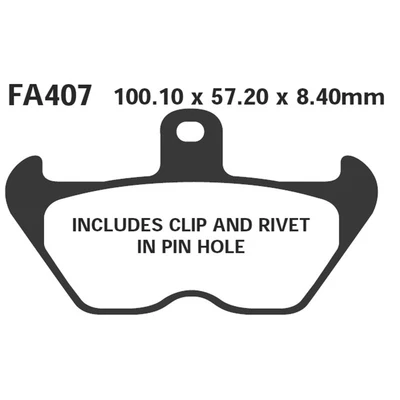 PASTIGLIE FRENO PER BMW SERIE K>R ANTERIORE 1100/1200 90>02 PIASTRINE EBC FA407 - Immagine 1 di 4