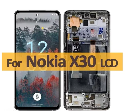 AMOLED LCD Display Touch Screen Digitizer + Frame For Nokia X30 TA-1450 TA-1443 - Image 1 of 2