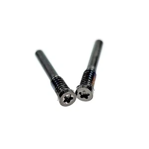 For iPhone X to 12 Pro Max - Bottom Screw Set - 2pcs - Black - Picture 1 of 2