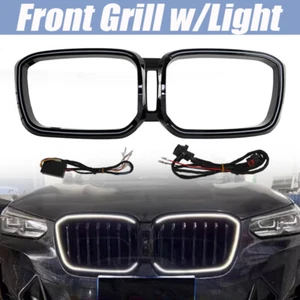 1x Front Bumper Kidney Grill Grille With LED Light For BMW 2022~24 X3 X4 G01 G02 - Picture 1 of 12