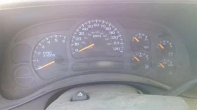 Used Speedometer Gauge fits: 2003 Chevrolet Silverado 1500 pickup cluster MPH US - Image 1 of 4