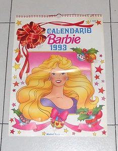 Calendario BARBIE 1993 Mattel Toys Calendar Doll bambola - Picture 1 of 1