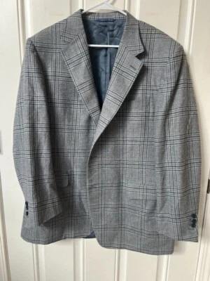 Abrigo Saks Fifth Avenue Italiano Canali 100% Lana Pura 40/58 R Foto 1 de 4