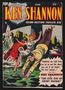 Ken Shannon #1 4.5 VG+ Quality Comic - Oct 1951