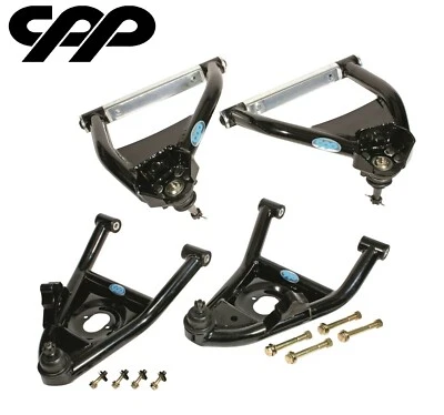 1964-72 CHEVY CHEVELLE EL CAMINO MALIBU CPP BLACK TUBULAR CONTROL ARMS USA MADE - Image 1 of 4