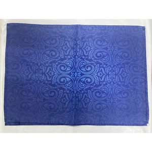 Ambesonne Blue Orient Flowers Leaves Art Place Mats Set of 4 12.5in X 18.5in NWT - Picture 1 of 2