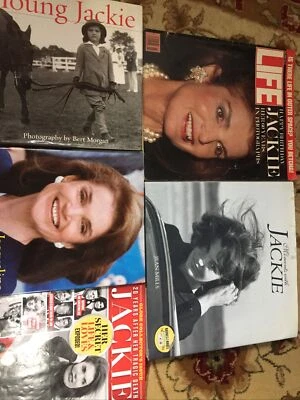 5- JACKIE KENNEDY ONASSIS MAGAZINES BOOKS LIFE GLOBE MILLS MORGAN LAWLISS ARCHIV - Image 1 of 4